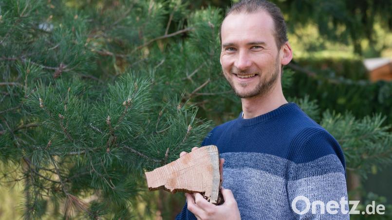 Mit Hilfe seiner Baumring-Studie weist Tomáš Navrátil nach, wann sich wie viel Quecksilber aus der Chemischen Fabrik freigesetzt hat. Bild: Jana Plavec/exb