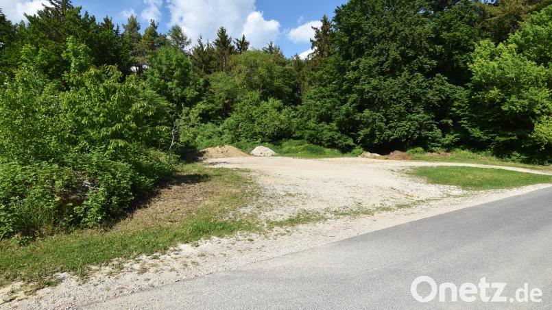 Auf einer von Wald umgebenen Fläche, die sich gegenüber des Wertstoffhofs in Illschwang befindet, wird kein Kinderspielplatz gebaut. Einen entsprechenden Antrag des Elternbeirats der Kindertagesstätte lehnte der Gemeinderat ab. Bild: no