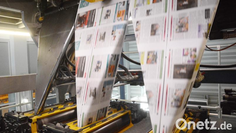 Im Druckzentrum von Oberpfalz-Medien in Weiden werden jede Nacht rund 63.000 Zeitungen produziert. Archivbild: Gabi Schönberger