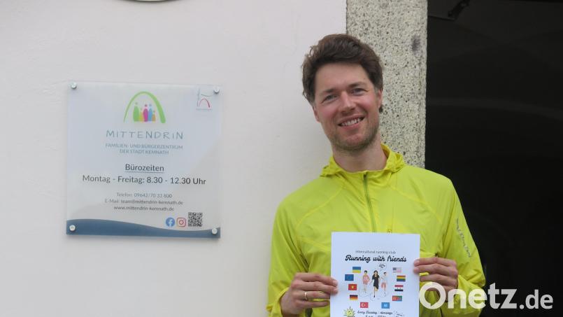 Sebastian Högl freut sich auf viele Teilnehmer am interkulturellen Lauftreff in und um Kemnath. Bild: jzk