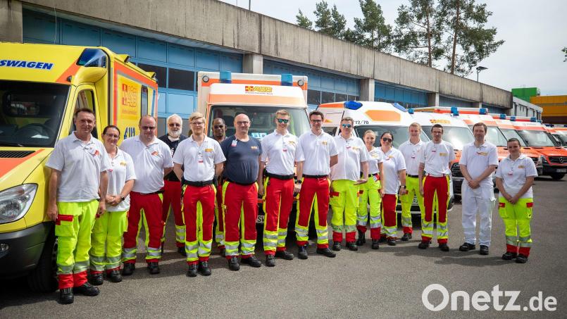 Das ASB-Team half dabei Kriegsverletzte von Nürnberg aus in Kliniken zu bringen. Bild: ASB Bayern/exb