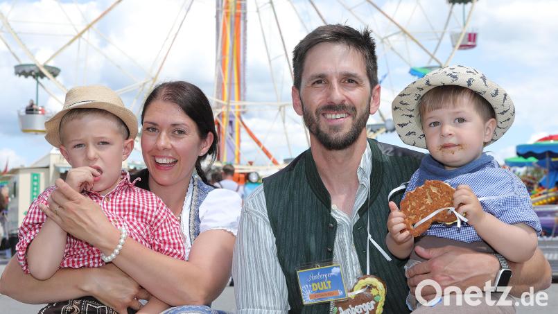 Die Dultfamilie 2022 (von links): Franz-Josef, Patricia, Florian und Laurenz Süß aus Vilseck. Bild: Wolfgang Steinbacher
