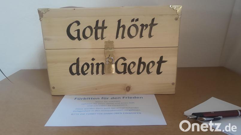 In der Brander Kirche steht seit Kurzem eine Fürbitten-Box. Bild: ld