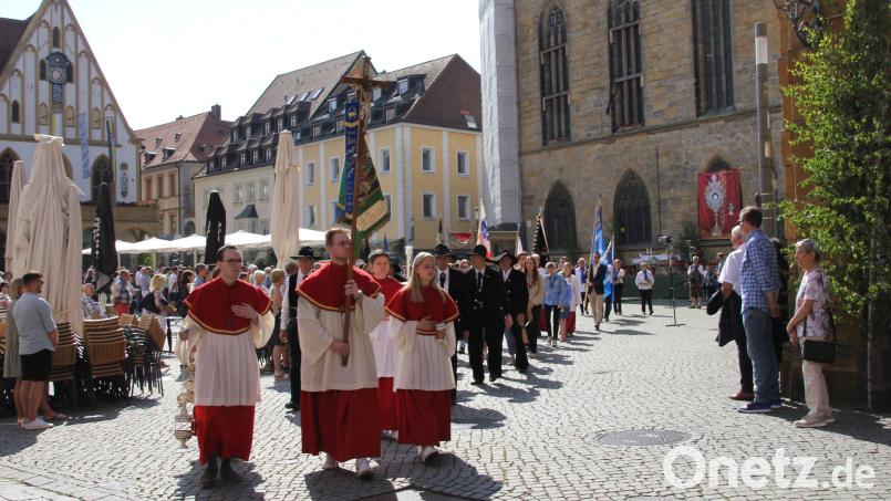 Heuer war die Pfarrei St. Georg verantwortlich für die Gestaltung der Festmesse an Fronleichnam. Nächstes Jahr werden es St. Martin und St. Michael sein. Bild: ads