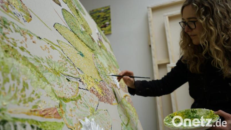 Auch Werke von Kathrin Gierlach sind bei der Ausstellung der Freunde der Kunst zu sehen. Bild: wel