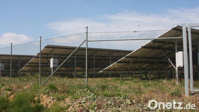 Die Photovoltaik-Anlage "Grube Einsiedel" mit einer Fläche von rund 10.000 Quadratmetern wurde vor einigen Monaten fertiggestellt. Bild: wro