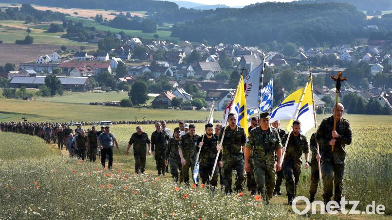 Die große Wallfahrt der Bundeswehr auf den Mariahilfberg in Amberg war heuer ohne Einschränkungen möglich. Bild: Stephan Huber