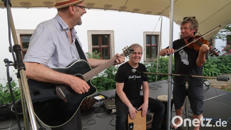 Hubert Treml (links) mit Klaus Kuran und Sepp Zauner. Bild: Kunz