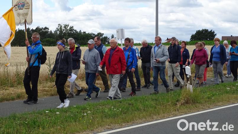 Betend und singend zogen die Michelfelder Wallfahrer am Wochenende nach Gößweinstein und wieder zurück. Bild: ll