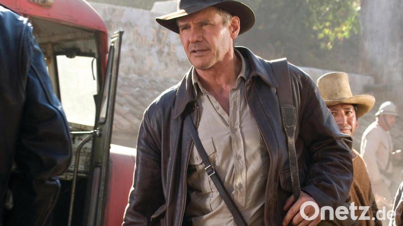 Harrison Ford 2008 in &quot;Indiana Jones und das Königreich des Kristallschädels&quot;, dem vierten Teil der Filmreihe. 2023 soll der bereits abgedrehte fünfte in die Kinos kommen. Archivbild: Universal/David James