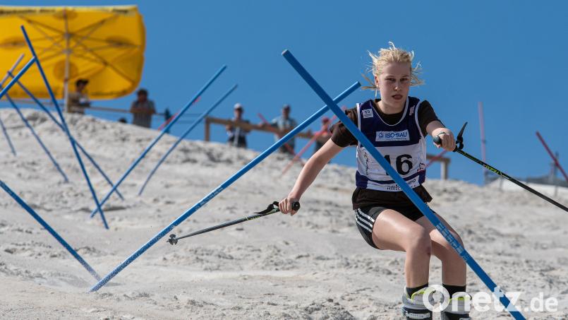Zur Sandski Europameisterschaft finden sich wieder zahlreiche begeisterte Sportler am Monte Kaolino ein. Die besten Frauen und Männer messen sich im Parallelslalom um den Titel. Im Bild die Zweitplatzierte der letzten Auflage von 2019 Stefanie Heckmann Archivbild: chl