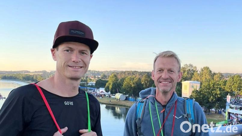 Links Basler Stefan, Rechts Schwager und Trainingspartner Michael Schmer. Bild: Basler/exb