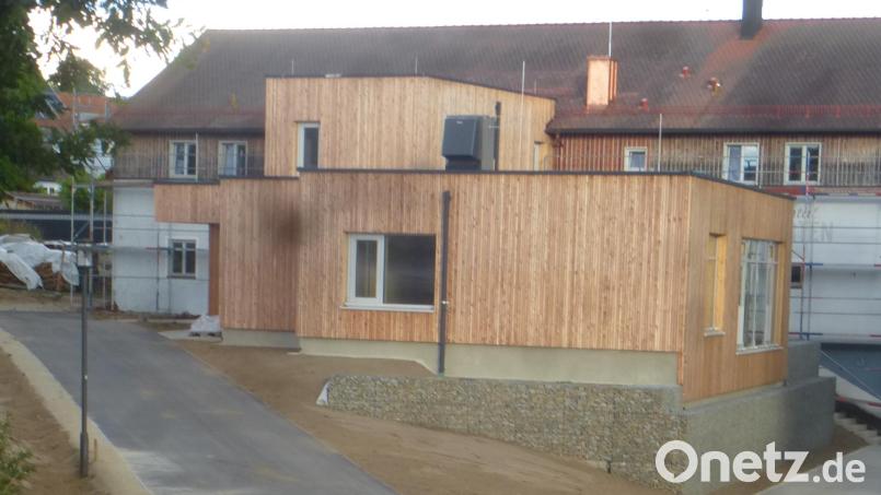 Endspurt beim Kindergarten-Anbau: Die Arbeiten an den Außenanlagen wurden abgeschlossen. Bild: mad