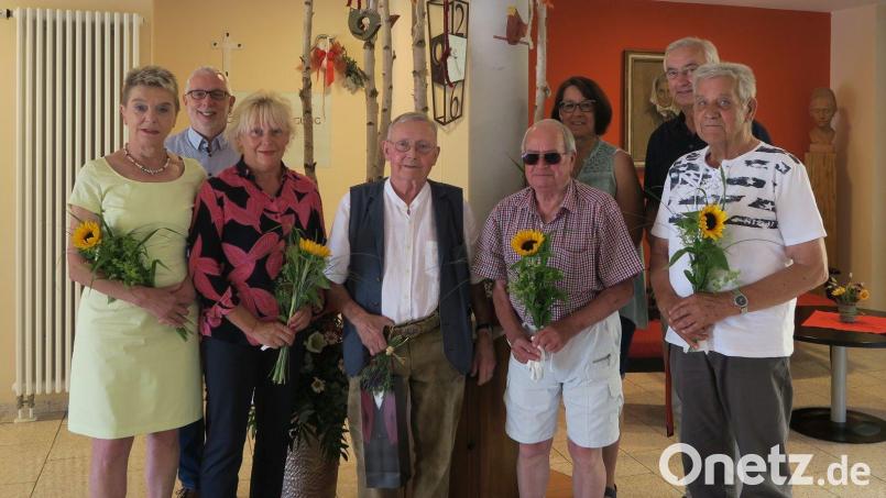 Der neue Heimbeirat des Clementine-von-Wallmenich-Hauses (von links): Elfriede Hellbach, Thomas Göldner, Mariella Kroher, Dieter Amann, Erich Ziegler, Andrea Auers, Karl Amann und Karl-Heinz Stumpf. Bild: Clementine von Wallmenich-Haus/exb