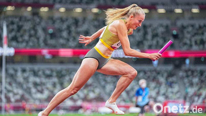 Corinna Schwab ist für drei Staffeln bei der Leichtathletik-Weltmeisterschaft in den USA nominiert. Ob sie tatsächlich in allen drei Wettbewerben starten wird, ist noch offen. Archivbild: Michael Kappeler/dpa