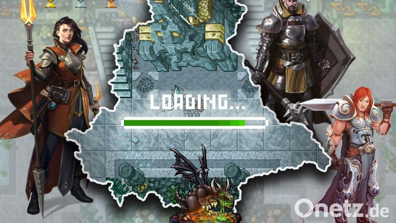 Die Oberpfalz als Retro-Game. Im Bezirk gibt es einen Entwickler von Computerspielen: Die Regensburger Firma Cipsoft hat mit &quot;Tibia&quot; einen Klassiker erschaffen. Grafik: Martin Zimmer/Cipsoft