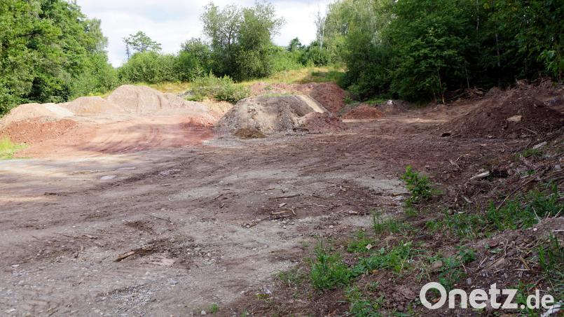 Die Sandgrube an der Lenauer Straße ist eine Ausgleichsfläche und keine Bauschuttdeponie. Zurzeit wird sie lediglich als Zwischenlager für zu beprobendes Material genutzt. Viele kleine Häufchen gesellten sich dazu, die dort nichts verloren haben. Bild: bkr