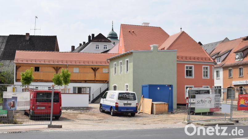 Das &quot;Haas-Haus steht kurz vor der Fertigstellung. Beim &quot;Tag der offenen Tür&quot; können die Bürger einen Blick ins Innere werfen. Bild: bnr