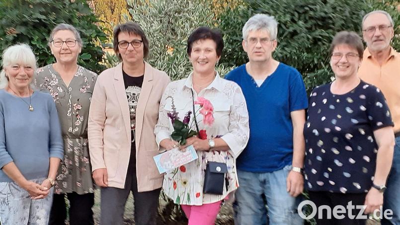 Beim OGV Ransbach wurde neu gewählt. Von links: Karin Bruckmüller, Theresia Federl, Annemarie Donhauser, die scheidende Vorsitzende Anita Winter, Uwe Braun, Erna Braun-Schlager und Alfred Steindl. Bild: bö