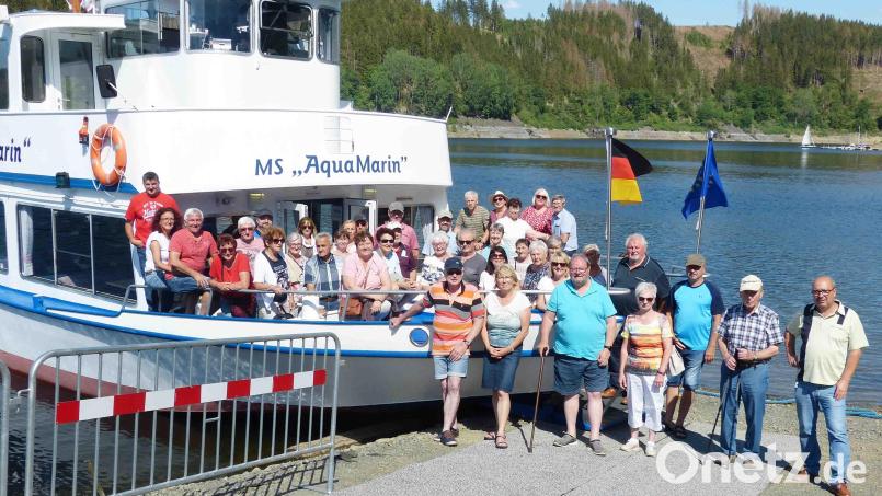 Die Illschwanger Reisegruppe tritt eine Schifffahrt auf der Okertalsperre an. Bild: no