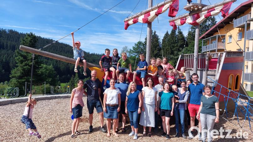 Die Teilnehmer haben ein abwechslungsreiches Familienwochenende hinter sich. Bild: Pfarrei St. Pankratius Parkstein/exb