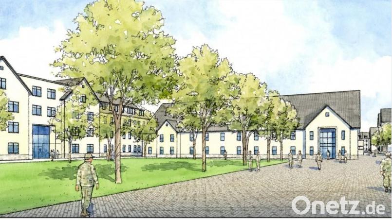 Die Skizze zeigt, wie der "Campus" der US-Armee in Grafenwöhr aussehen soll. Bild: US-Armee