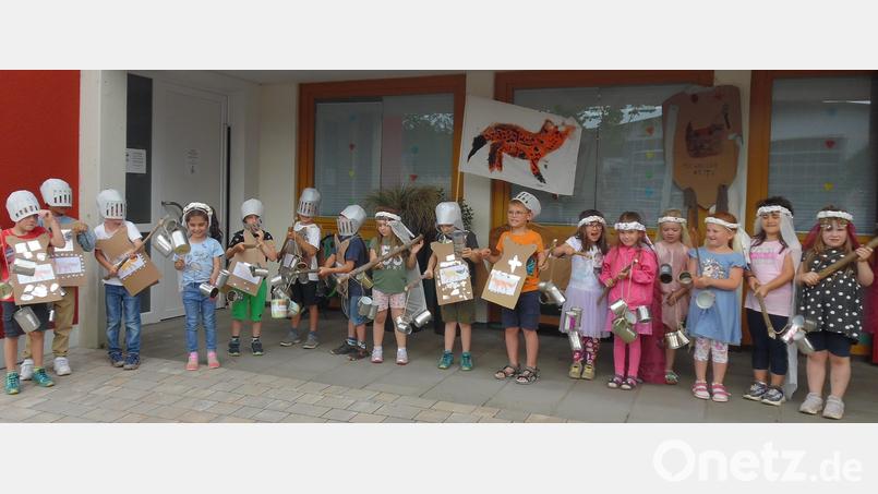 Viele Ritter und Burgfräulein waren zu Gast im Kinderhaus Herz Jesu. Bild: mez