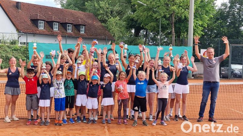 Kindervereinsmeisterschaften 2022 der DJK Neustadt Tennisabteilung. Bild: Manuel Färber/exb
