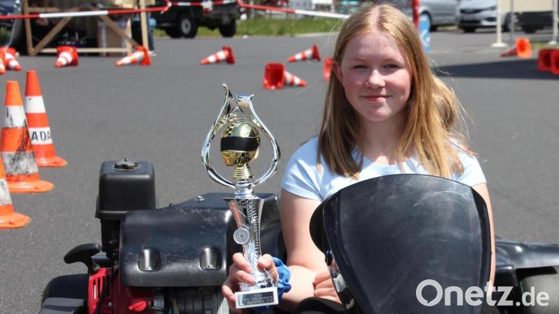 Leni Reithmeier wird bei der Bayerischen Meisterschaft in der Klasse 4 an den Start gehen. Sie wurde 2019 Deutsche Meisterin im Kartslalom in der Altersklasse 3. Archivbild: kro