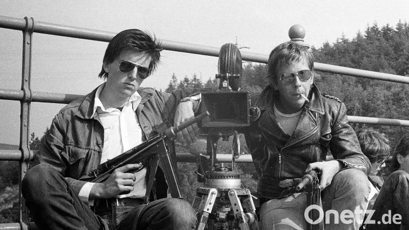 Helge Weindler (rechts) und Michael Zens während Dreharbeiten in den 1970ern. Bild: Michel Zens