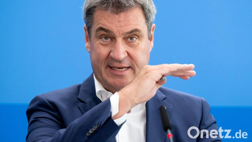Markus Söder, CSU-Vorsitzender und Ministerpräsident von Bayern, gestikuliert. Bild: Sven Hoppe/dpa/Archivbild