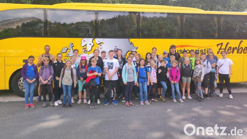 Die &quot;Kletterer&quot; der Ministrantengruppe. Bild: Seefeld/exb
