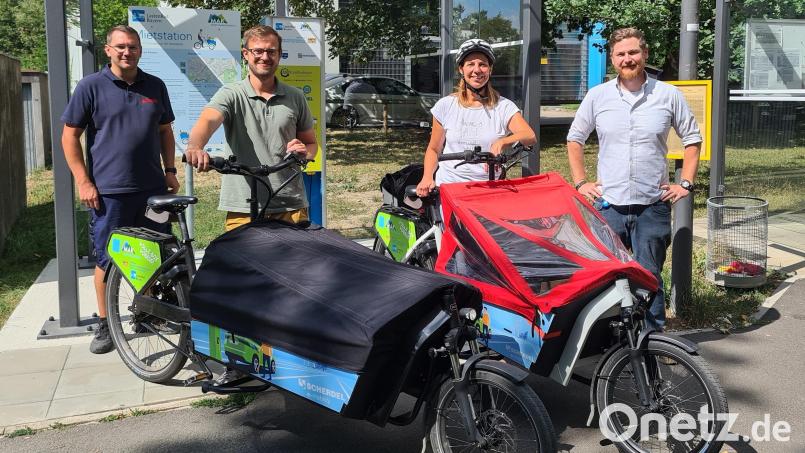 Info-Besuch der Marktgemeinde Cadolzburg: Von links Steffen Moosbrugger, Lukas Kratzer, Silvia Dießl und Christopher Thieser. Bild: Stadt Marktredwitz/exb
