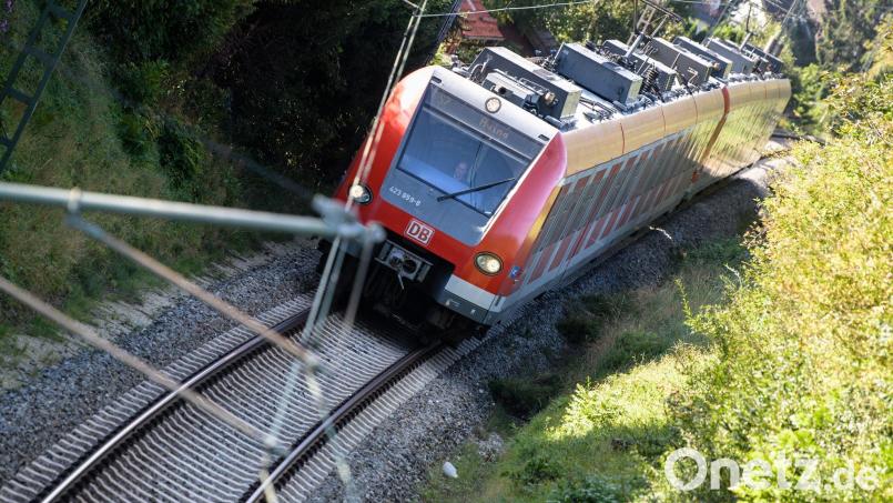 Eine S-Bahn fährt über die Gleise. Bild: Matthias Balk/dpa/Symbolbild