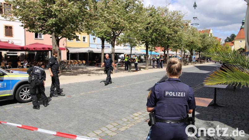 Der Tatort vom Dienstag: In der Altstadt von Weiden schlug die Frau zu, die sich nun wegen Mordversuchs verantworten muss. Bild: Böhm, Sebastian