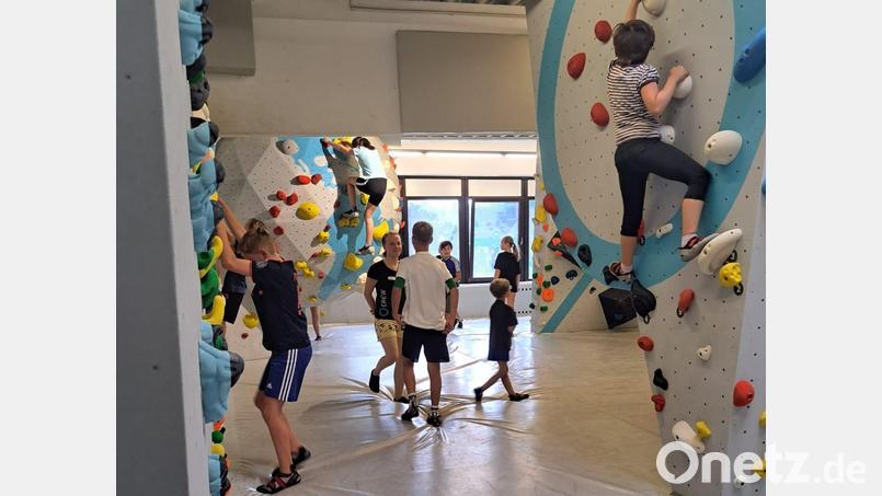 Das Klettern macht den Kindern großen Spaß. Bild: krb