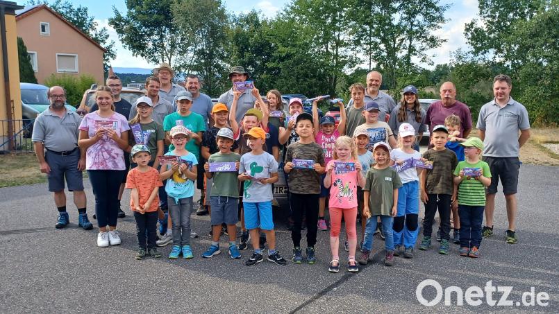 Der Soldatenbund Falkenberg organisierte beim Kinder-Ferienprogramm eine Stationswanderung. Bild: Soldatenbund Falkenberg/exb