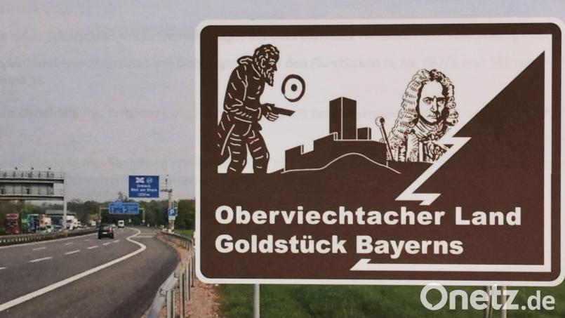 Goldwaschen, Burg Murach und Doktor Eisenbarth: Diese drei touristischen Highlights sollen Durchreisende auf der Autobahn A 93 kurz vor der Ausfahrt Nabburg auf das Oberviechtacher Land aufmerksam machen. Bildmontage: Stadt Oberviechtach/exb