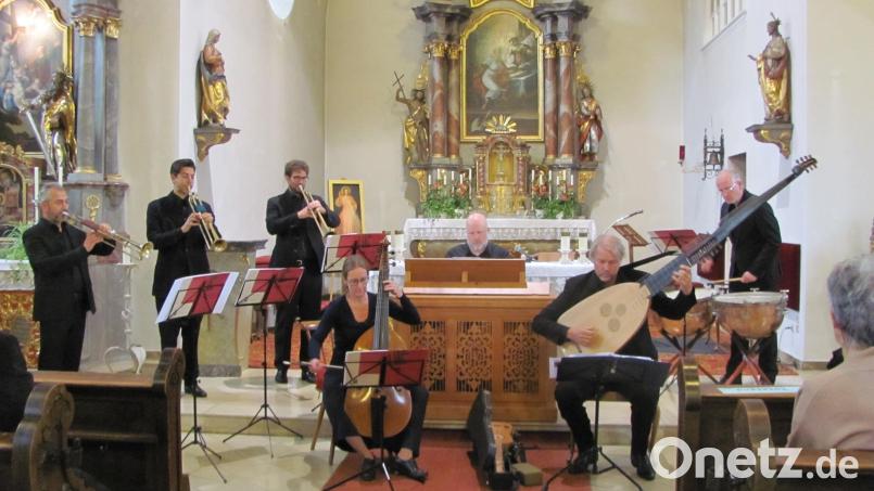 Wegen Regen muss das letzte Konzert in Wurz 2022 mit dem Barocktrompetenensemble Berlin in die Pfarrkirche verlegt werden. Bild: sei