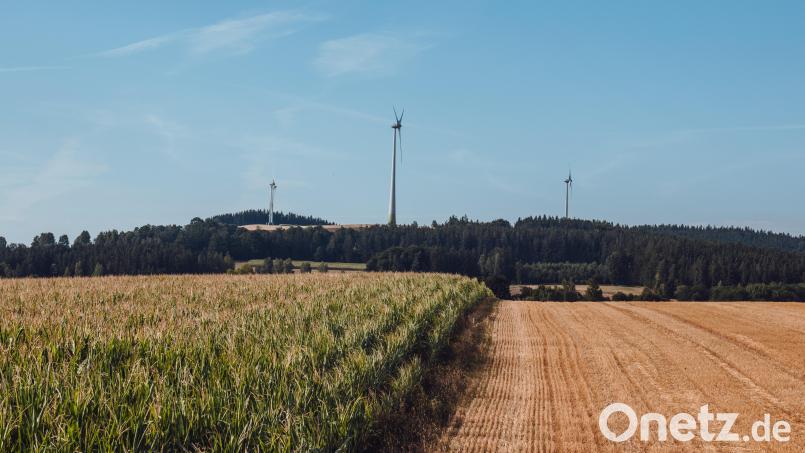 Eine Delegation aus Tschechien besuchte kürzlich den Windpark Ellenfeld. Dana Lesak, die Bürgermeisterin der tschechischen Grenzgemeinde Obora, die unmittelbar an der Staatsgrenze bei Bärnau liegt, wäre bei dem Besuch auch gerne dabei gewesen. Bild: sfo