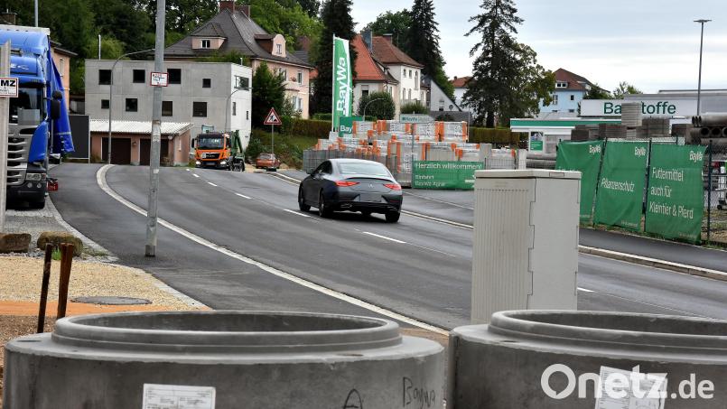 Die Sperrung in der Sulzbacher Straße in Amberg ist aufgehoben. Bild: Stephan Huber