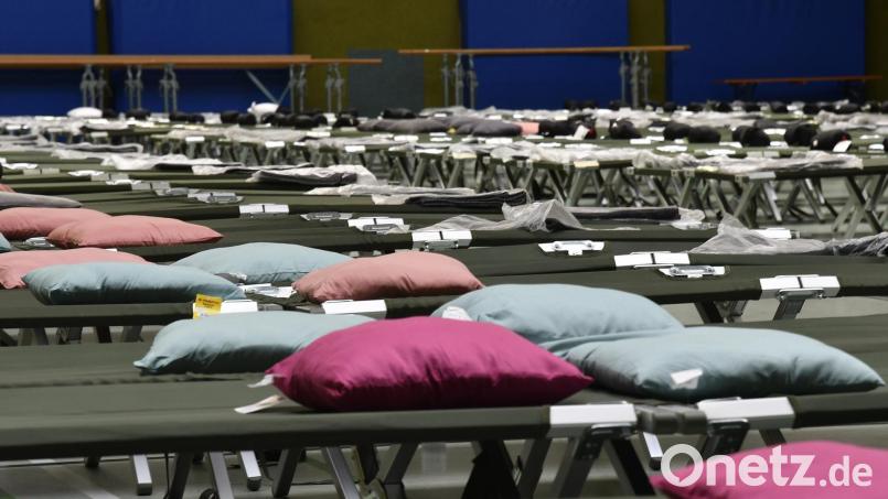 Die Turnhalle des Gregor-Mendel-Gymnasiums ist nicht länger Notunterkunft für ukrainische Flüchtlinge. Bild: Petra Hartl