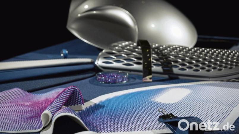 Von Pilzen bis zu veganer Seide reicht die Bandbreite der verwendeten nachhaltigen Werkstoffe im Interieur der Mercedes-Benz-Studie Vision EQXX. Bild: Mercedes-Benz AG/dpa