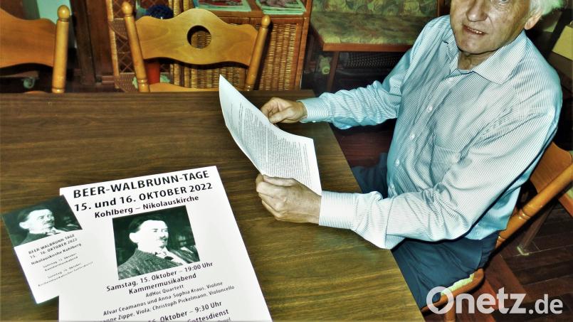 Leben und Werk des in Kohlberg geborenen Komponisten Anton Beer-Walbrunn aus der Versenkung zu holen ist für Martin Valeske, den früheren evangelischen Pfarrer im Ort zu einer zweiten Lebensaufgabe geworden. Bild: jml