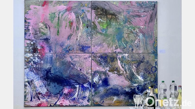 Ein Viererbild von Jordana Rae Gassner., das in der Galerie zu bewundern ist. Bild: ige