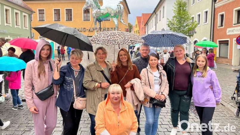 Eine Gruppe des Projekts „Frauentreff“ auf der Luftnacht. Bild: Darina Melnyk/exb