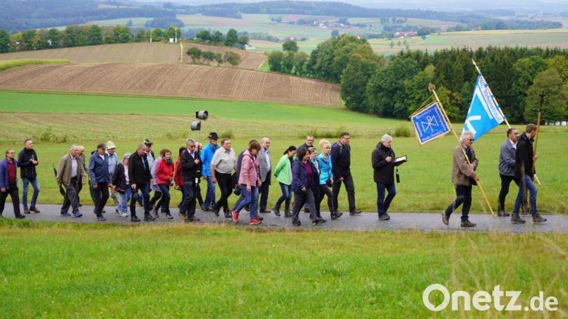 An der 70. Fahrenberg-Wallfahrt beteiligte sich auch eine Gruppe der MMC Pfreimd. Bild: Franz Völkl/exb
