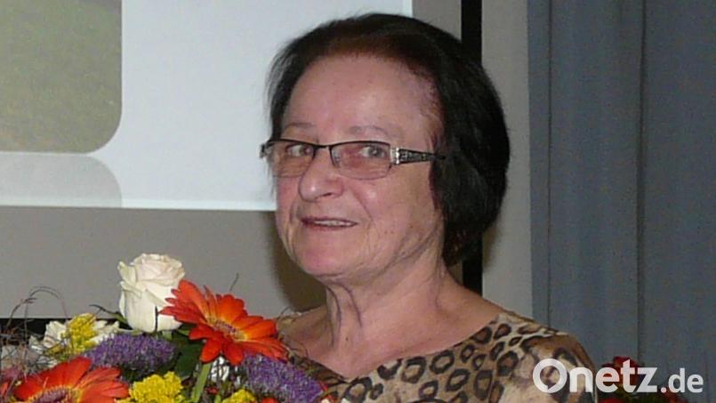 Anni Hierold bei der Verabschiedung aus dem Kindergarten. Archivbild: gi