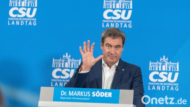 Der bayerische Ministerpräsident Markus Söder (CSU) stellt Lehrern an Grundschulen und MIttelschulen eine Bezahlung nach A13 in Aussicht. Bild: Nicolas Armer