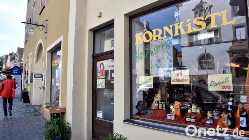 Das Kornkistl liegt in bester Lage mitten in der Sulzbacher Altstadt. Doch an Kunden hat es zuletzt trotzdem gefehlt – genauso wie an einem Nachfolger. Das Geschäft mit Bio-Produkten hat seine Tücken. Bild: Stephan Huber